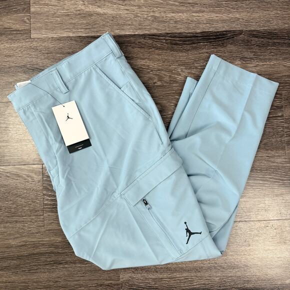 Nike Other - Nike Air Jordan Golf Men's 38x30 Repel Sky Blue Cargo Pants Slim Fit DZ0542-436